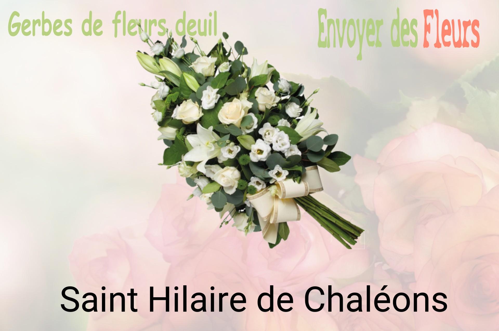 Gerbe de fleurs de deuil livrée à Saint-Hilaire-de-Chaléons
